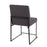 LumiSource High Back Fuji Dining Chair, Set of 2, Black/Charcoal