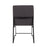 LumiSource High Back Fuji Dining Chair, Set of 2, Black/Charcoal