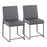 LumiSource High Back Fuji Dining Chair, Set of 2, Black/Grey - DC-HBFUJIBKGY2