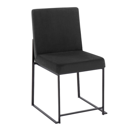 LumiSource High Back Fuji Dining Chair, Set of 2, Black