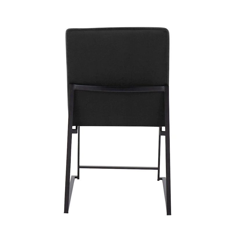 LumiSource High Back Fuji Dining Chair, Set of 2, Black