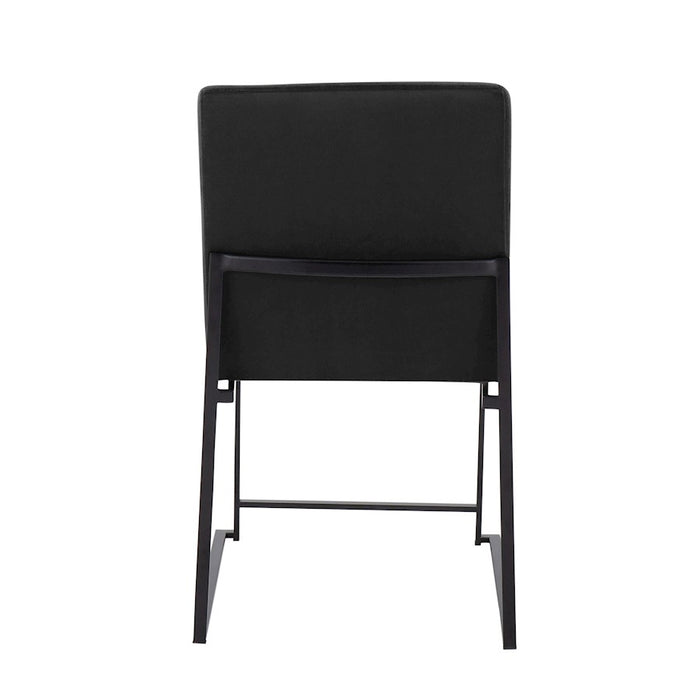 LumiSource High Back Fuji Dining Chair, Set of 2, Black