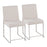 LumiSource High Back Fuji Dining Chair, Set/2, BRST/Beige - DC-HBFUJISSBG2