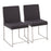 LumiSource High Back Fuji Dining Chair, Set/2, BRST/CHAR - DC-HBFUJISSCHAR2
