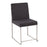 LumiSource High Back Fuji Dining Chair, Set of 2, BRST/Charcoal