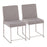 LumiSource High Back Fuji Dining Chair, Set/2, BRST/GY - DC-HBFUJISSLGY2
