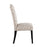 LumiSource Leopard Dining Chair, Black Wood/Grey Leopard