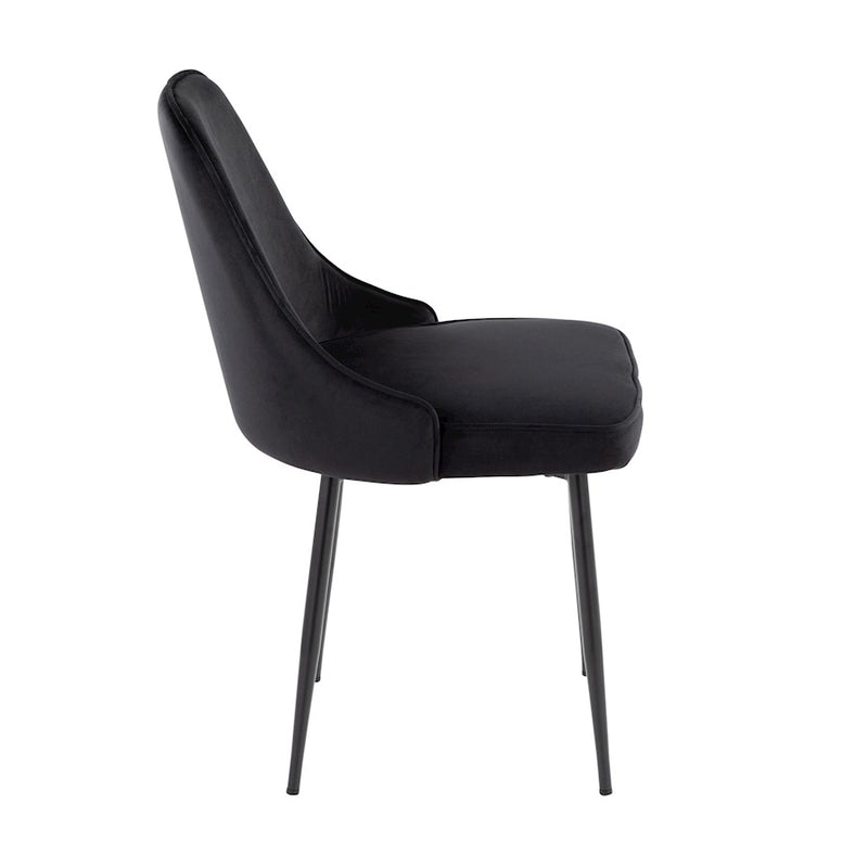 LumiSource Marcel Dining Chair, Set of 2, Black