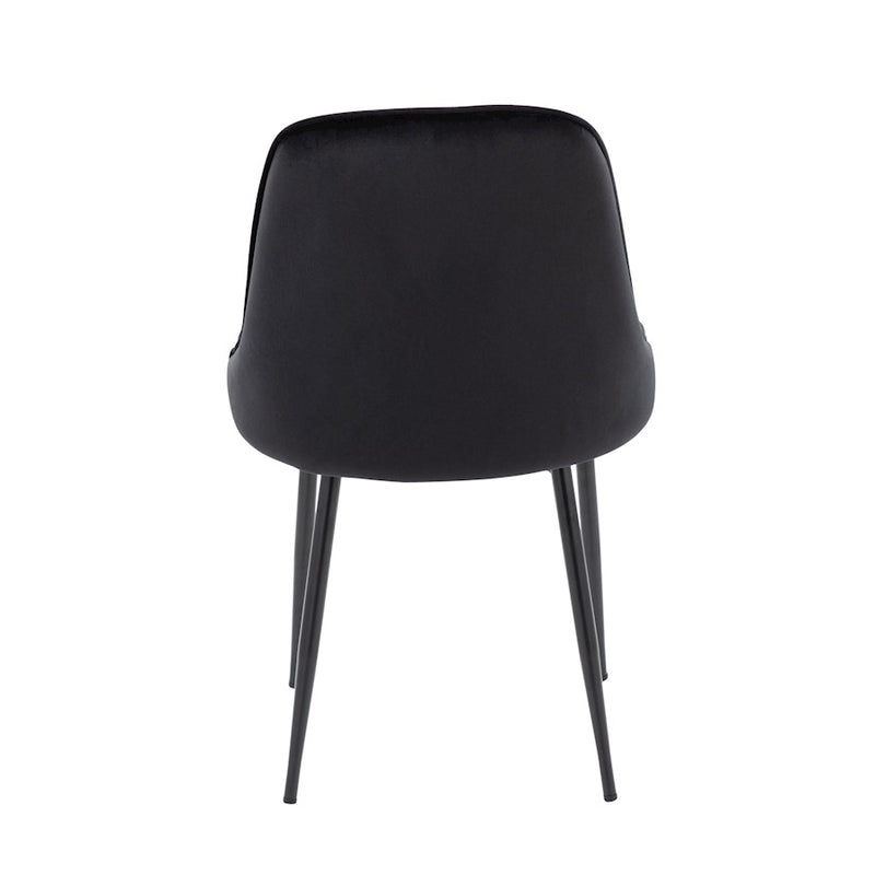 LumiSource Marcel Dining Chair, Set of 2, Black
