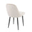 LumiSource Marcel Dining Chair, Set of 2, Black/Cream Velvet