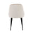 LumiSource Marcel Dining Chair, Set of 2, Black/Cream Velvet
