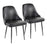 LumiSource Marcel Dining Chair, Set of 2, Black Metal - DC-MARCLBKPUBK2