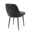 LumiSource Marcel Dining Chair, Set of 2, Black Metal