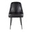 LumiSource Marcel Dining Chair, Set of 2, Black Metal