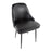LumiSource Marcel Dining Chair, Set of 2, Black Metal