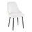 LumiSource Marcel Dining Chair, Set of 2, Black/White Velvet
