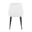 LumiSource Marcel Dining Chair, Set of 2, Black/White Velvet