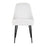 LumiSource Marcel Dining Chair, Set of 2, Black/White Velvet