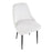 LumiSource Marcel Dining Chair, Set of 2, Black/White Velvet