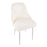 LumiSource Marcel Dining Chair, Set of 2, Chrome/White PU