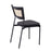 LumiSource Tania Dining Chair, Set of 2, Black/Rattan