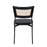 LumiSource Tania Dining Chair, Set of 2, Black/Rattan