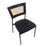 LumiSource Tania Dining Chair, Set of 2, Black/Rattan