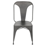 LumiSource Austin Dining Chair (Set of 2) | Industrial Matte Grey Metal | Kitchen & Dining Room Seating | 20.5 x 19.75 x 32.75 in | Model DC-TW-AUGY2