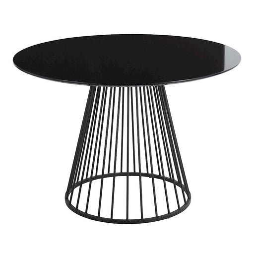 LumiSource Canary Dining Table, Black Metal - DT-CANARY2BKNCBK