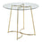 LumiSource Cece Dinette Table in Gold Steel/Clear Glass - DT-CECE35AUGL