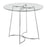 LumiSource Cece Dinette Table in Chrome/Clear Glass - DT-CECE35GL