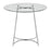 LumiSource Cece Dinette Table in Chrome/Clear Glass
