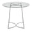 LumiSource Cece Dinette Table in Chrome/Clear Glass