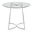 LumiSource Cece Dinette Table in Chrome/Clear Glass
