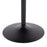 LumiSource Dakota Dining Table in Black Steel/Black Wood
