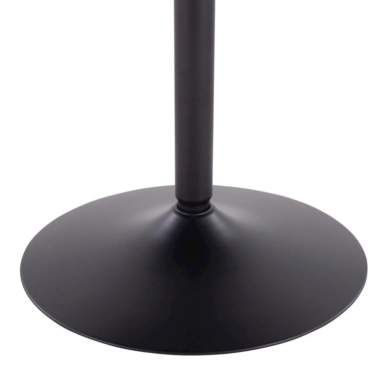 LumiSource Dakota 36in Round Dining Table | Black Steel and Black Wood | Industrial Kitchen & Dining Room | 36 x 36 x 29.75 in | Model DT-DKTABKBK