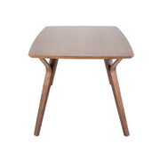 LumiSource Folia 63in Rectangular Dining Table | Mid-Century Walnut Wood | Dining Room & Casual Gatherings | 63 x 38 x 31 in | Model DT-FOLIA6338WL