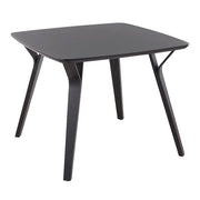 LumiSource Folia Dinette Table, Black Wood - DT-FOLIABK