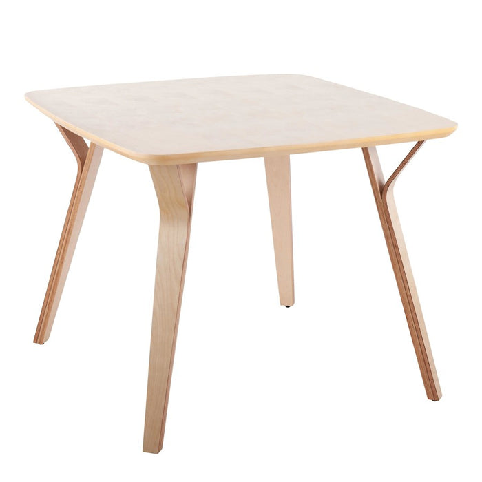 LumiSource Folia Dinette Table, Natural Wood - DT-FOLIANA
