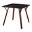 LumiSource Folia Dinette Table, Walnut/Black Textured Marble