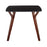 LumiSource Folia Dinette Table, Walnut/Black Textured Marble