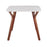 LumiSource Folia Dinette Table, Walnut Wood/White Marble