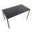LumiSource Fuji Dinette Table in Antique Steel/Black Wood