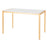 Lumisource Fuji Modern/Glam Dining Table, Gold, White Marble