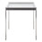 LumiSource Fuji Table in Stainless Steel/Clear Glass