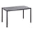 LumiSource Fuji Dinette Table in Black Metal/Black Wood - DT-FUJI4728BKBK