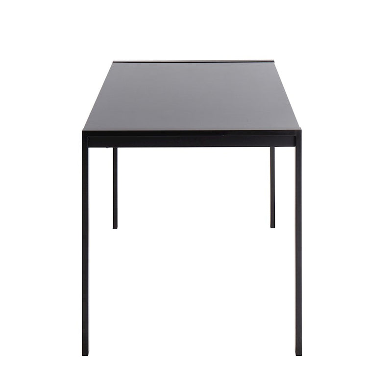 LumiSource Fuji 50in Rectangular Dinette Table | Contemporary Black Metal and Black Wood | Kitchen & Dining Room | Model DT-FUJI4728BKBK