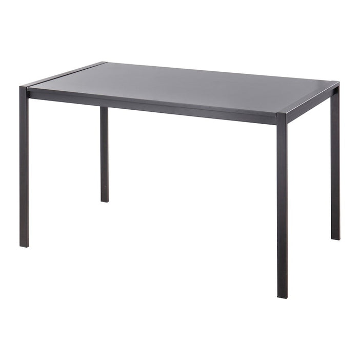 LumiSource Fuji Dinette Table in Black Metal/Black Wood