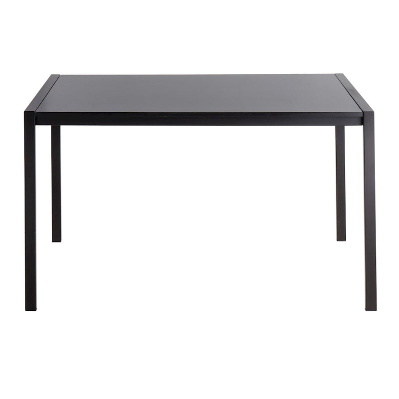LumiSource Fuji 50in Rectangular Dinette Table | Contemporary Black Metal and Black Wood | Kitchen & Dining Room | Model DT-FUJI4728BKBK