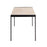 LumiSource Fuji Dinette Table in Black Metal/Natural Wood